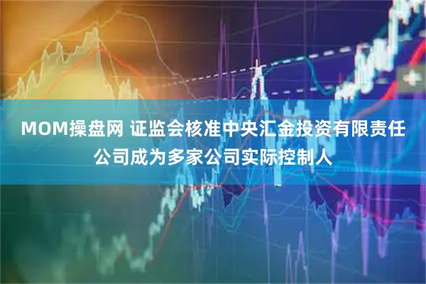 MOM操盘网 证监会核准中央汇金投资有限责任公司成为多家公司实际控制人