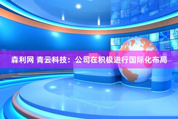 森利网 青云科技：公司在积极进行国际化布局